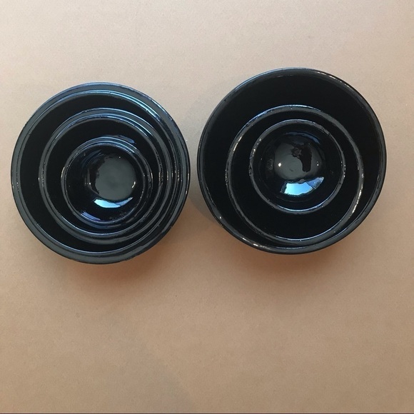 Vintage Black lacquer Nesting Boxes, Hand Painted, Set of Three - Picture 8 of 12